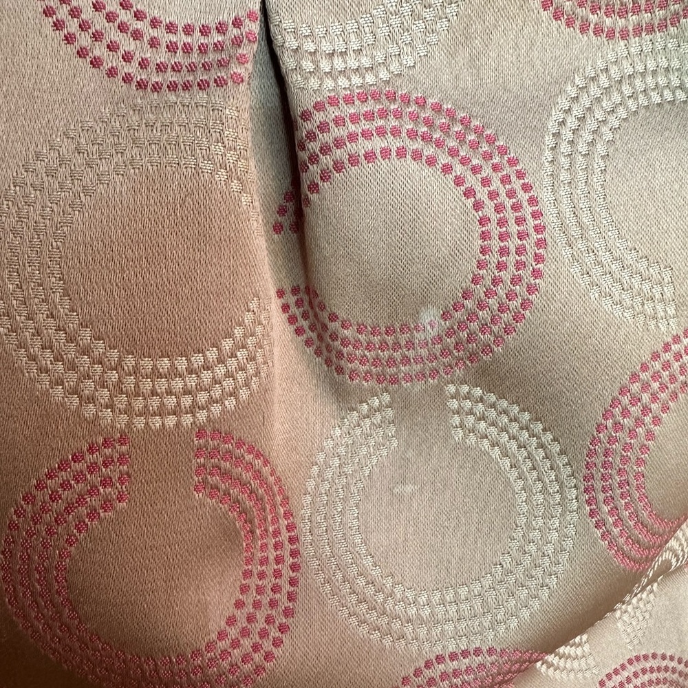 Coach Ashley Dotted OP Art Signature Shoulder Bag, Cream/Pretty Pink, GUC - Picture 4 of 16